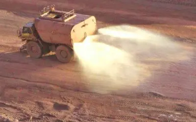 A water-wise dust suppression solution